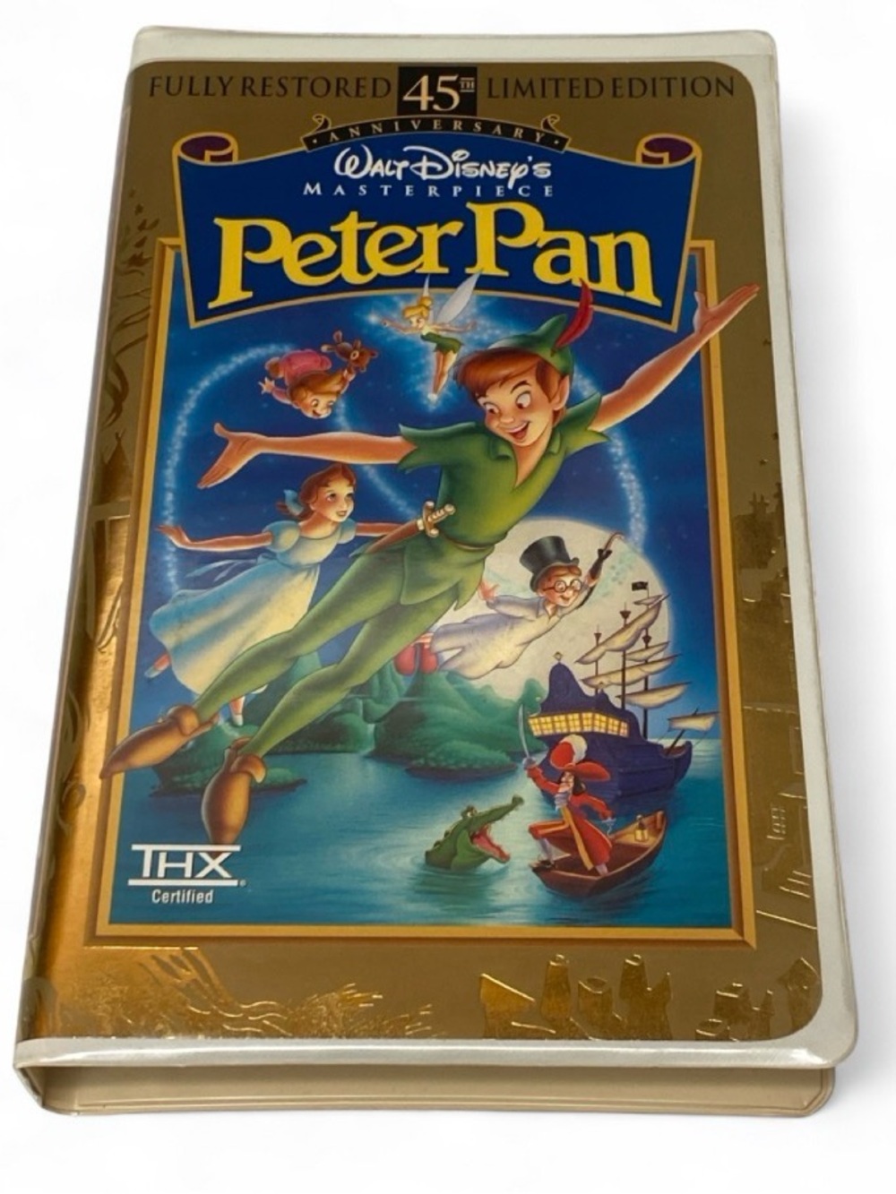 Disney Peter Pan 45th Anniversary VHS Limited Edition 1998 THX Restored Videotap